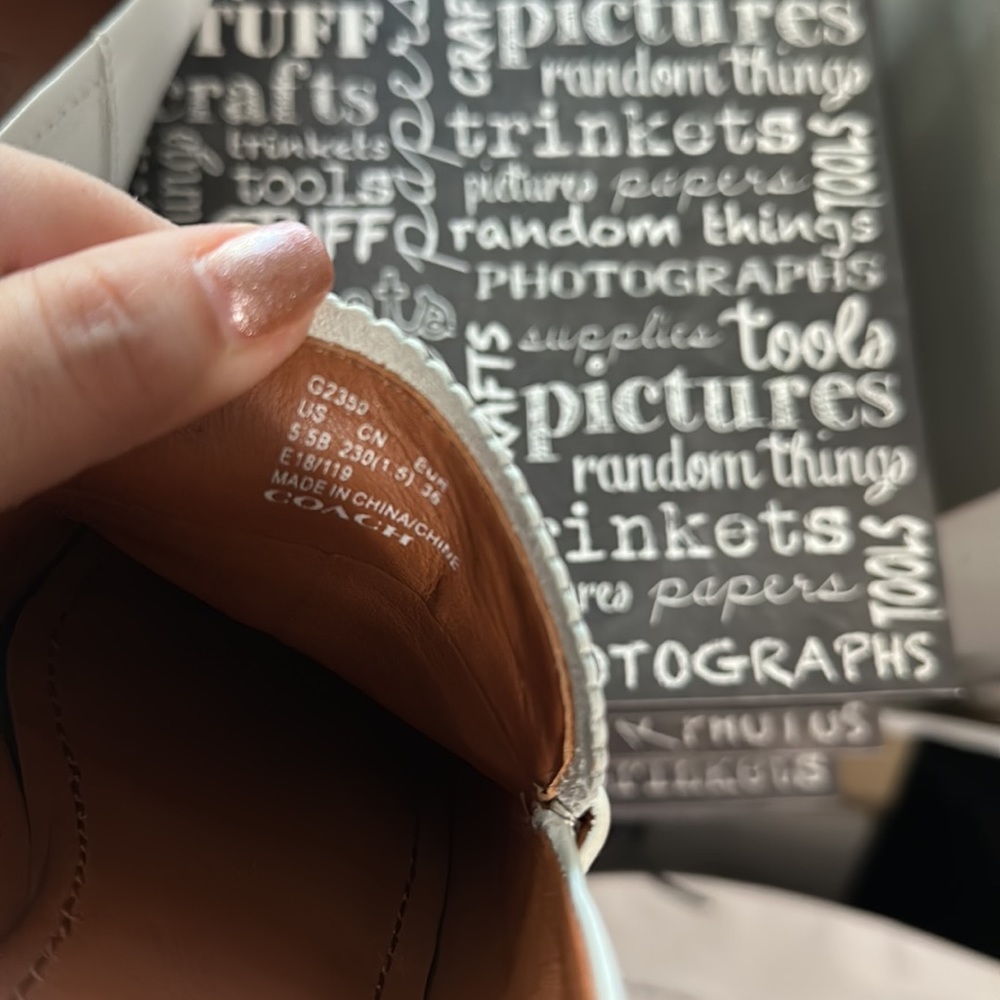 Coach Putnam loafer in white leather size 5.5 - Picture 7 of 8